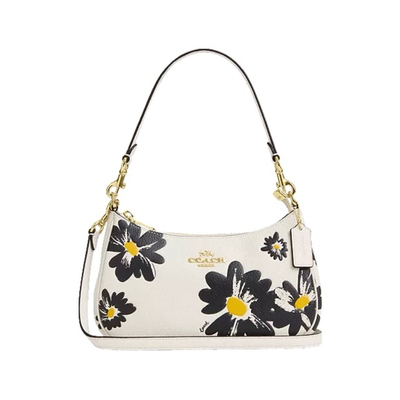 Coach Teri Shoulder Bag Crossbody Purse With Floral Print - Picture 14 of 16